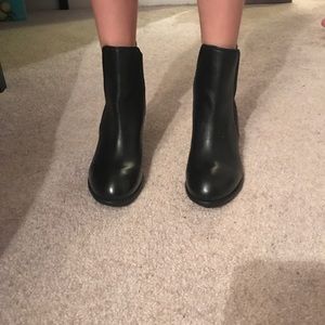 gently worn leather booties!!